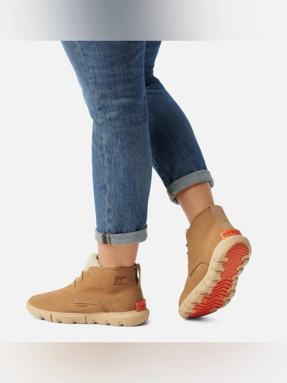 SOREL Explorer Next Drift Women's Boots Size 10 Tan Suede Waterproof